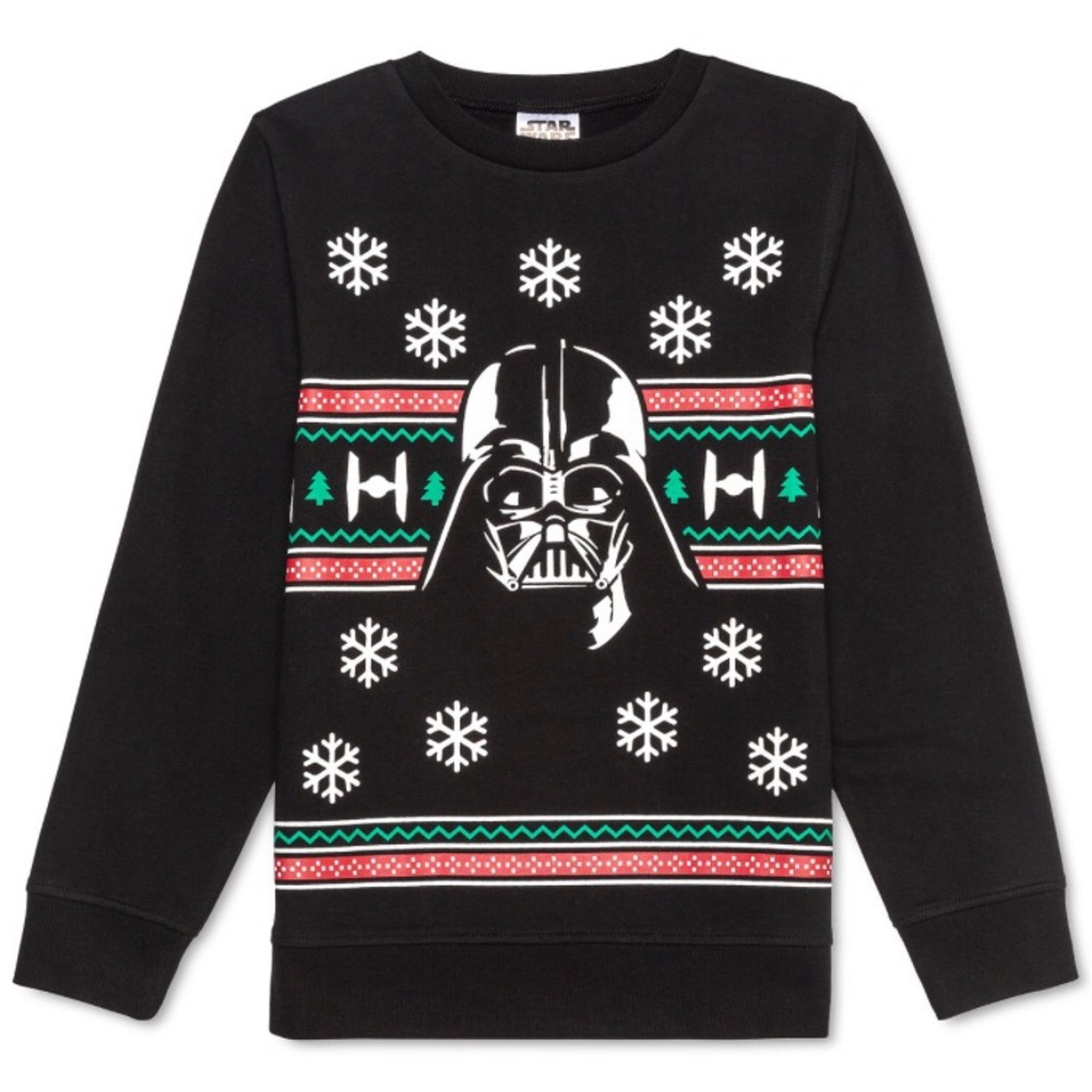 Star Wars🖤🎄👦🏻Boys Darth Vader Holiday Sweatshirt